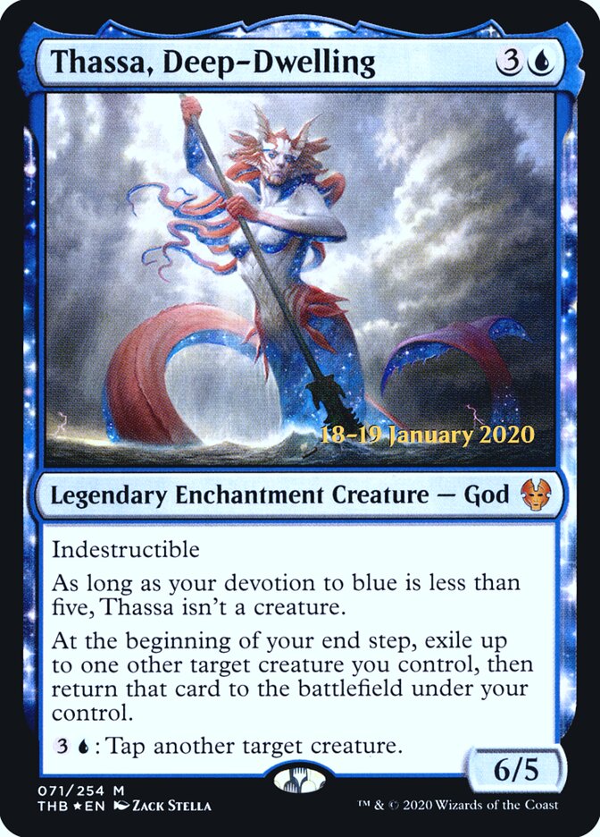 Thassa, Deep-Dwelling, Theros Beyond Death Promos · 071/254