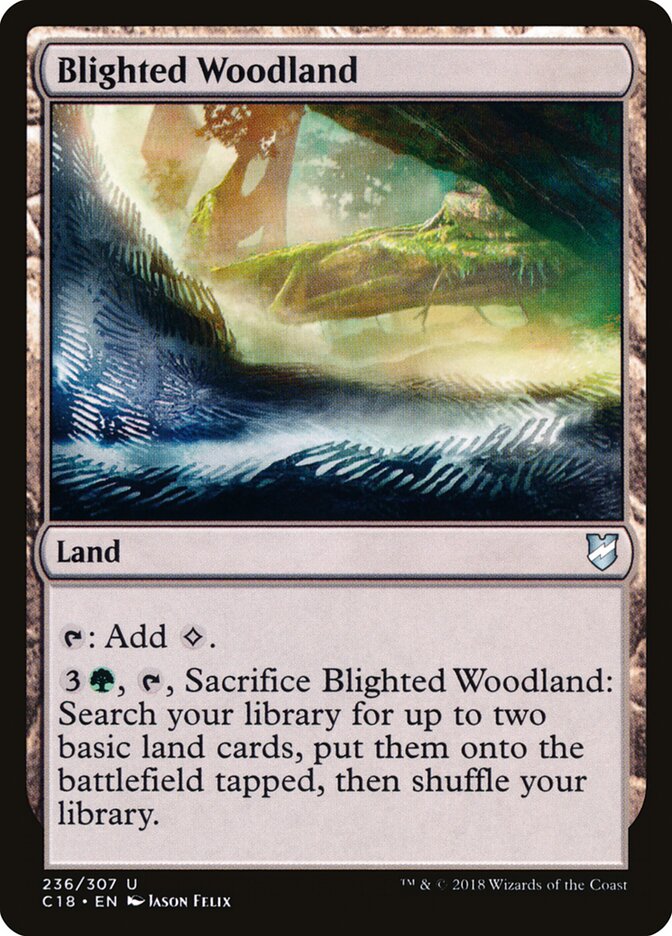 Blighted Woodland, Commander 2018 · 236/307