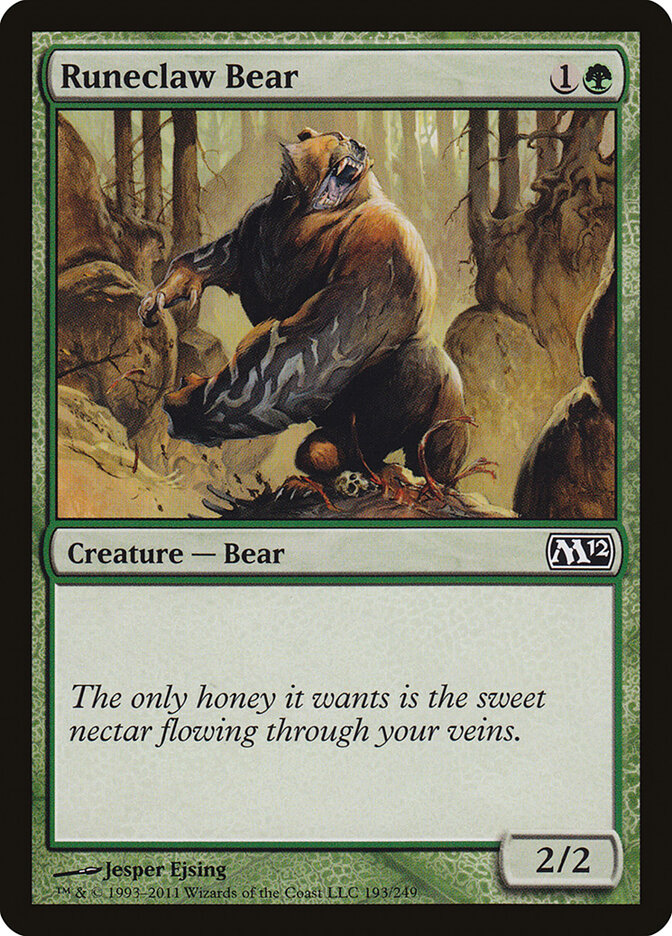 Runeclaw Bear, Magic 2012 · 193/249