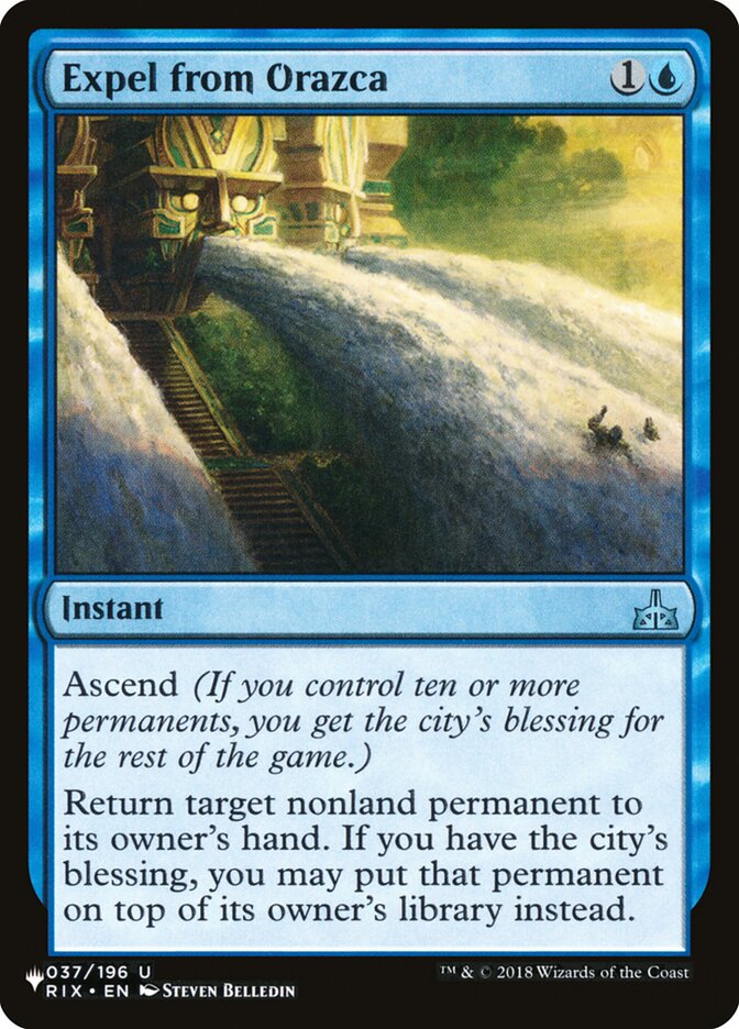 Expel from Orazca, The List · rix-37