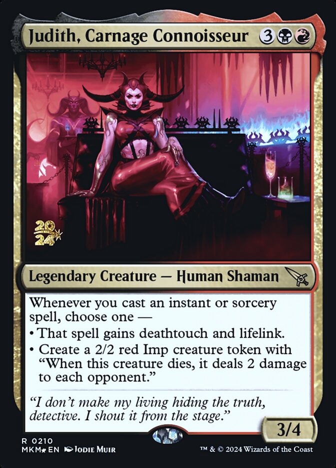 Judith, Carnage Connoisseur, Murders at Karlov Manor Promos · 0210