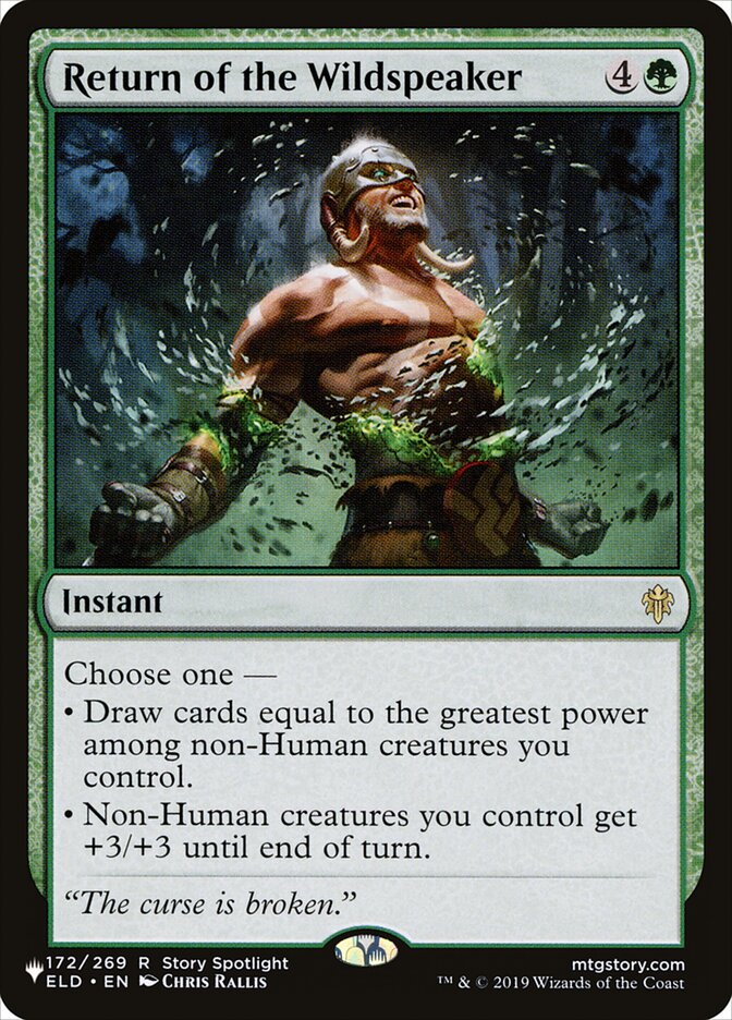 Return of the Wildspeaker, The List · eld-172