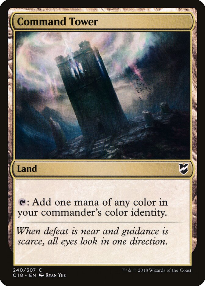 Command Tower, Commander 2018 · 240/307