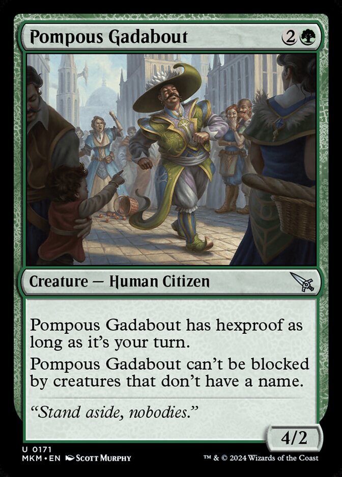 Pompous Gadabout, Murders at Karlov Manor · 0171