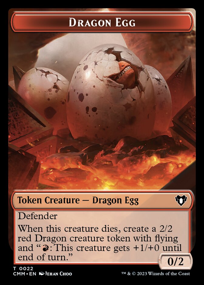 Dragon Egg, Commander Masters Tokens · 0022