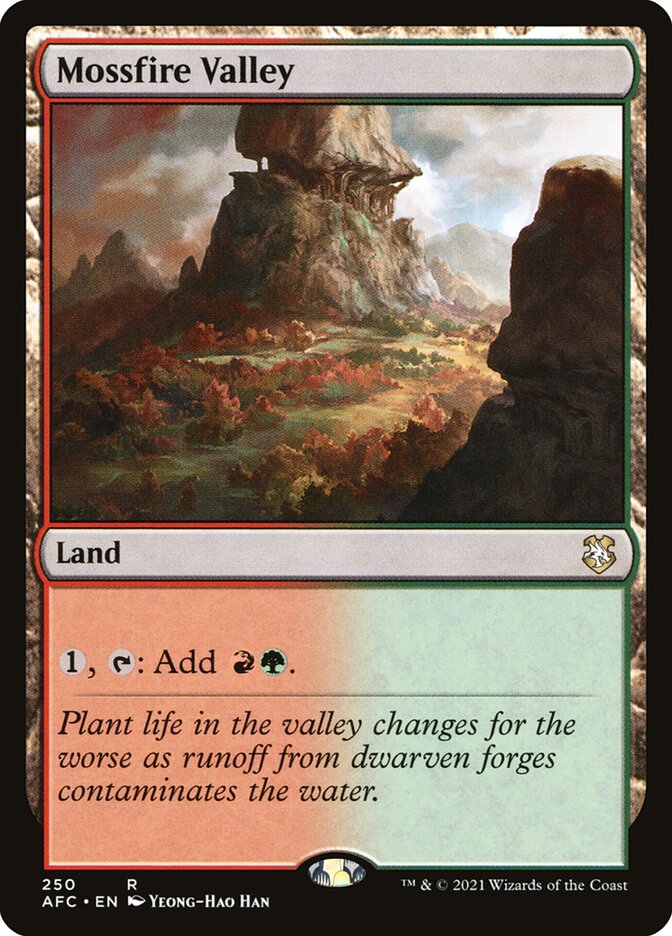 Mossfire Valley, Forgotten Realms Commander · 250
