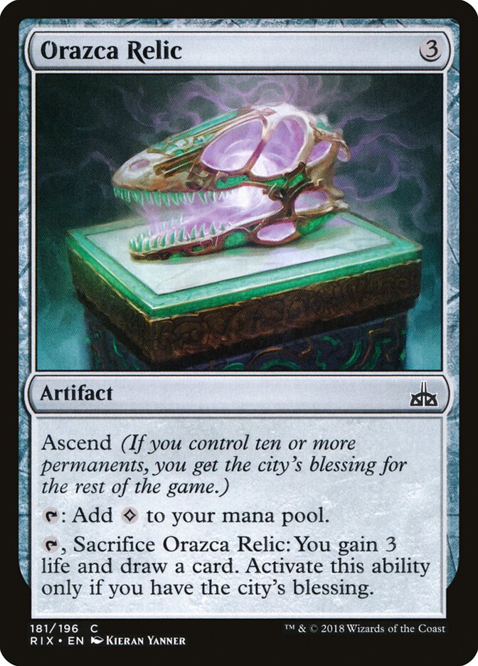 Orazca Relic, Rivals of Ixalan · 181/196