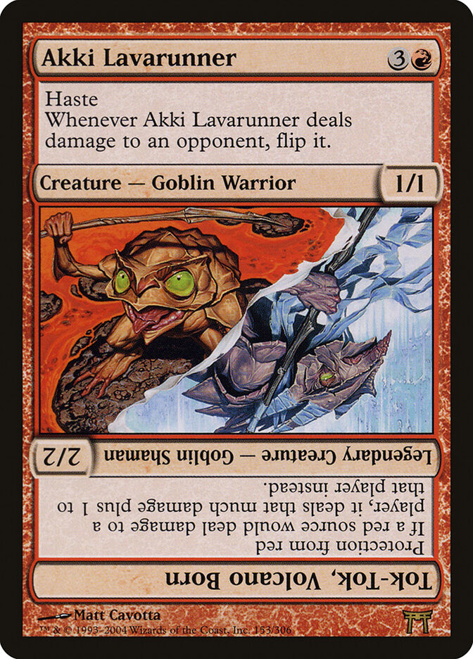 Akki Lavarunner // Tok-Tok, Volcano Born, Champions of Kamigawa · 153/306