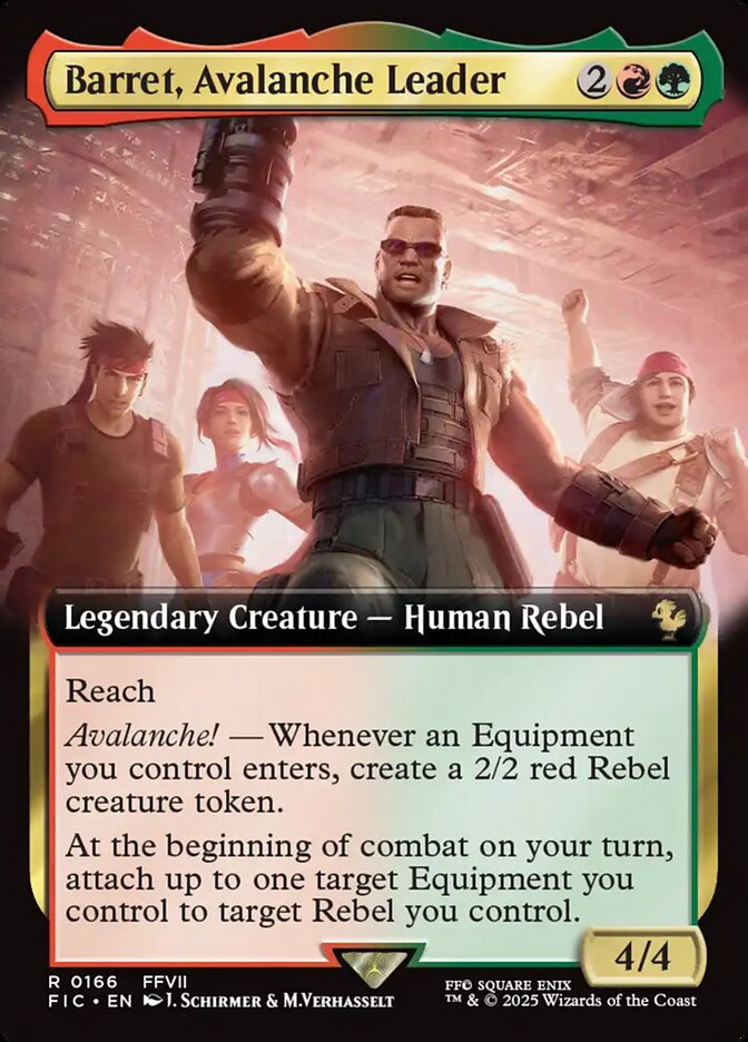Barret, Avalanche Leader, Final Fantasy Commander · 0166
