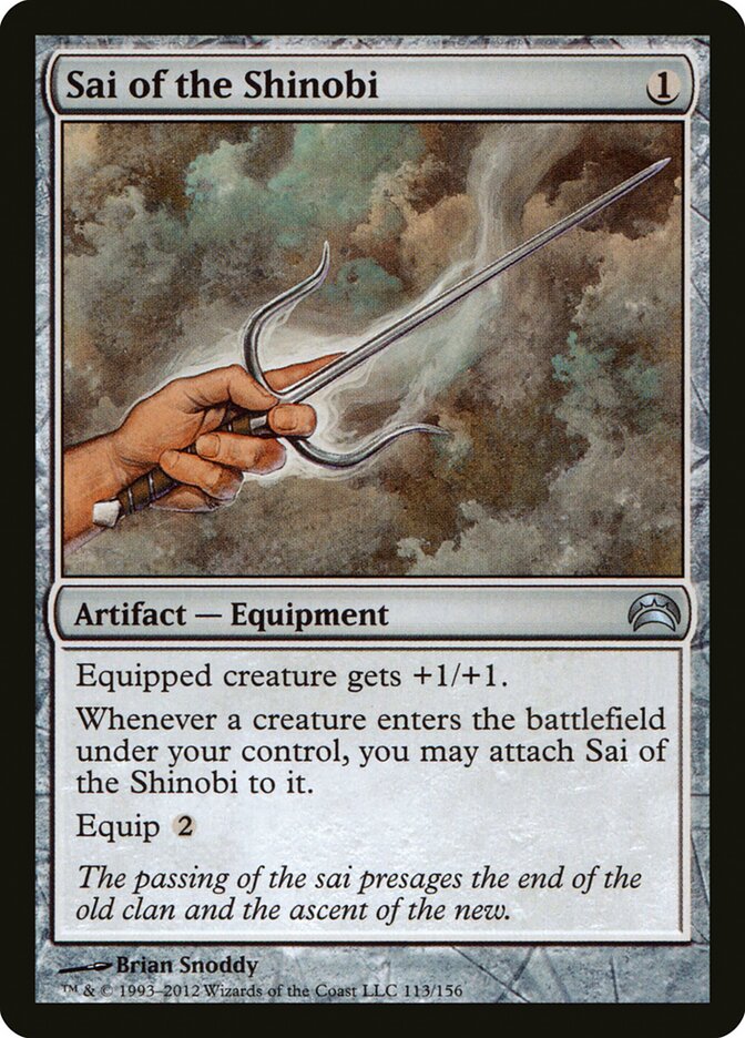 Sai of the Shinobi, Planechase 2012 · 113/156
