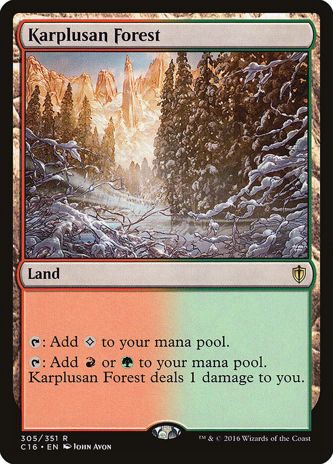 Karplusan Forest, Commander 2016 · 305/351