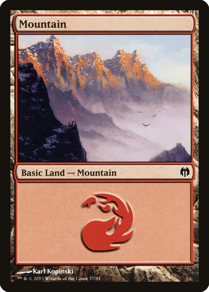 Mountain, Duel Decks: Heroes vs. Monsters · 37/81