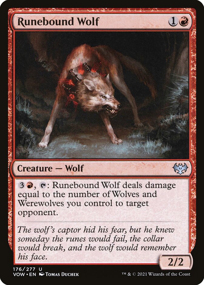 Runebound Wolf, Innistrad: Crimson Vow · 176/277