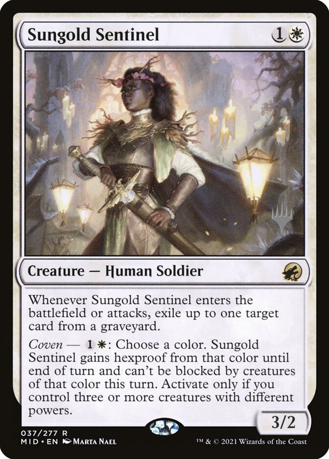 Sungold Sentinel, Innistrad: Midnight Hunt Promos · 037/277
