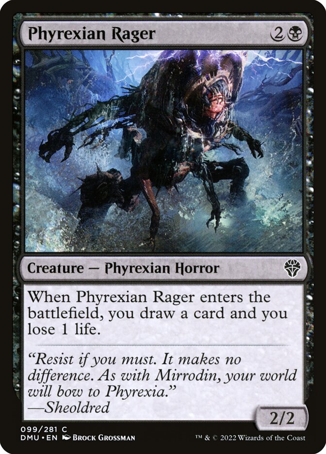 Phyrexian Rager, Dominaria United · 099/281