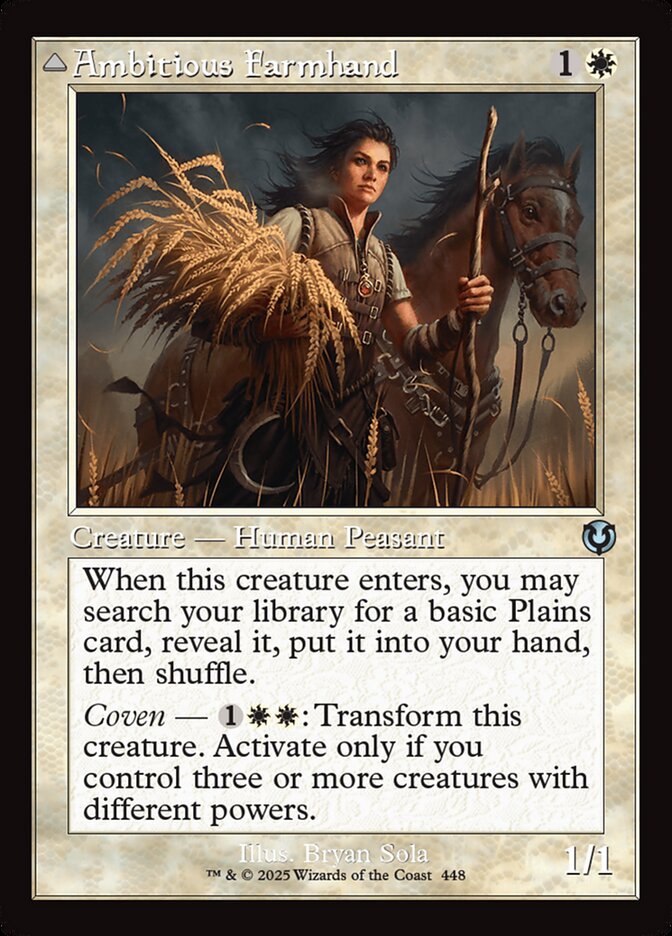 Ambitious Farmhand // Seasoned Cathar, Innistrad Remastered · 0448