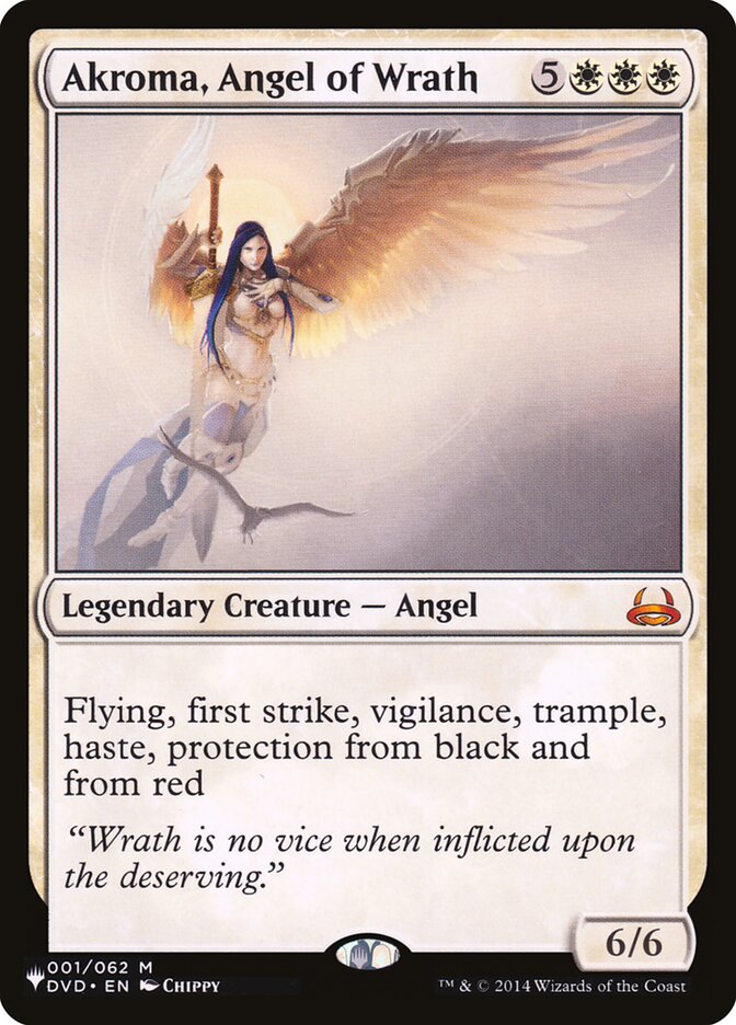 Akroma, Angel of Wrath, The List · dvd-1