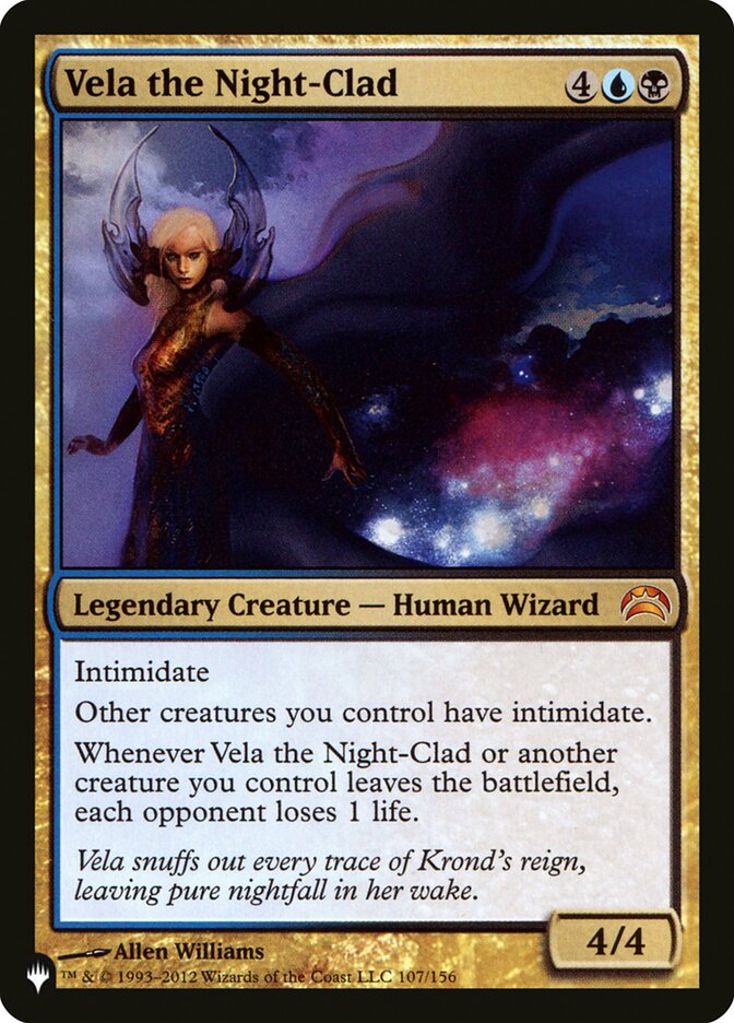 Vela the Night-Clad, The List · pc2-107