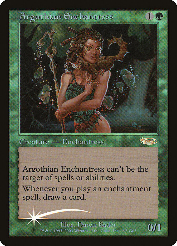 Argothian Enchantress, Judge Gift Cards 2003 · 2/3