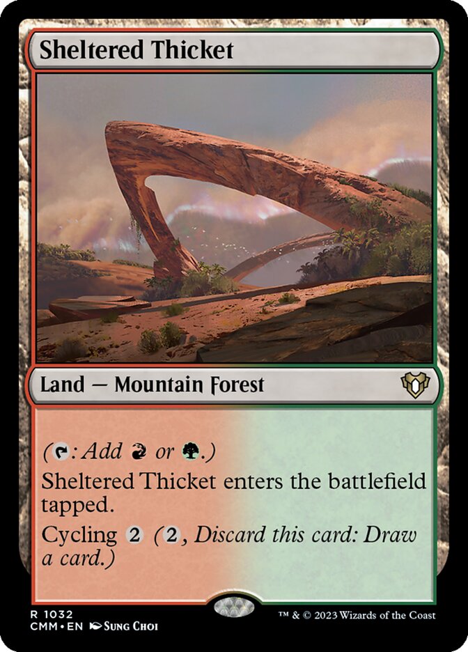 Sheltered Thicket, Commander Masters · 1032