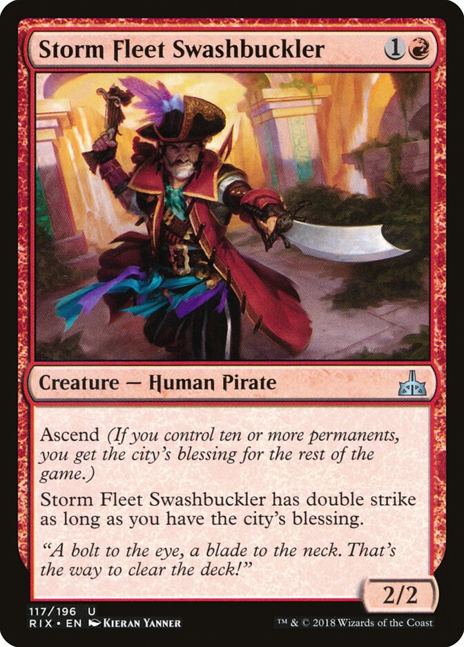 Storm Fleet Swashbuckler, Rivals of Ixalan · 117/196