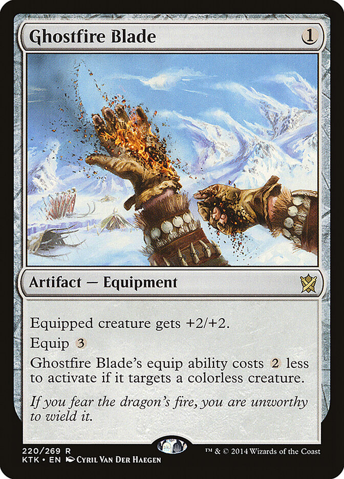 Ghostfire Blade, Khans of Tarkir · 220/269