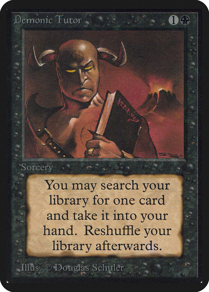 Demonic Tutor, Limited Edition Alpha · 104