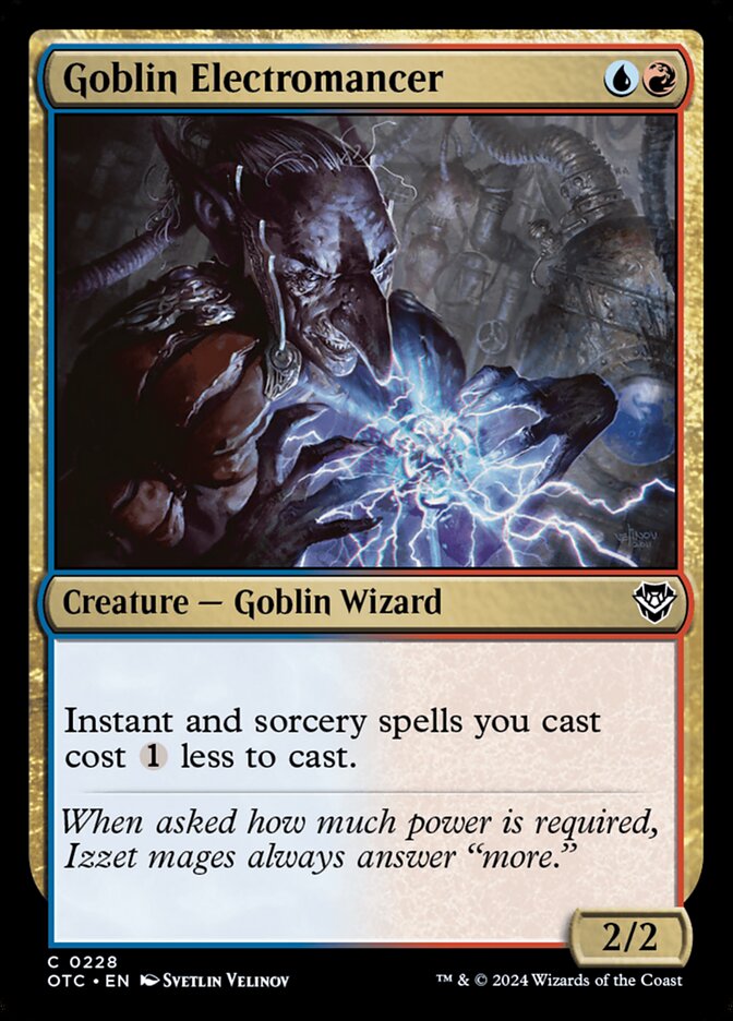 Goblin Electromancer, Outlaws of Thunder Junction Commander · 0228