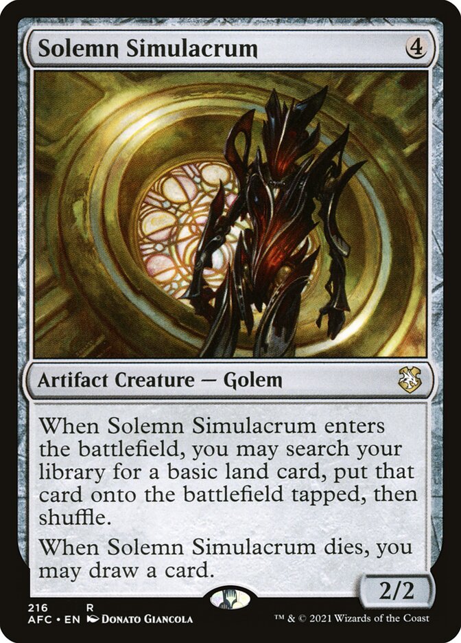 Solemn Simulacrum, Forgotten Realms Commander · 216