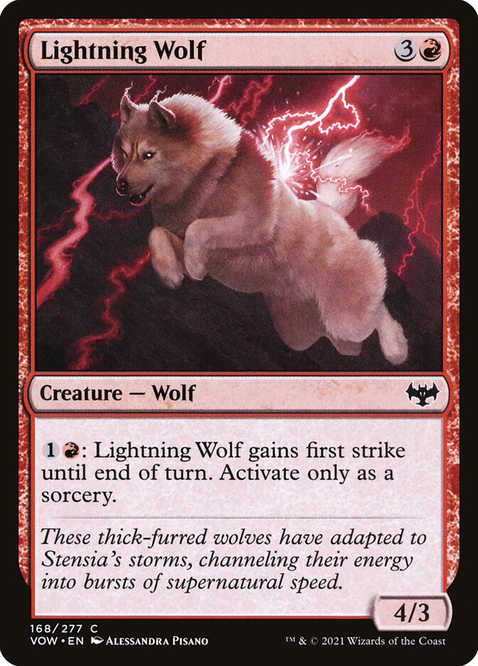 Lightning Wolf, Innistrad: Crimson Vow · 168/277