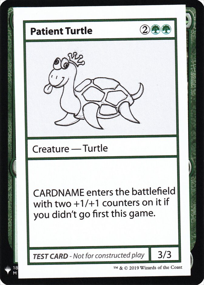 Patient Turtle, Mystery Booster Playtest Cards 2019 · 082/121
