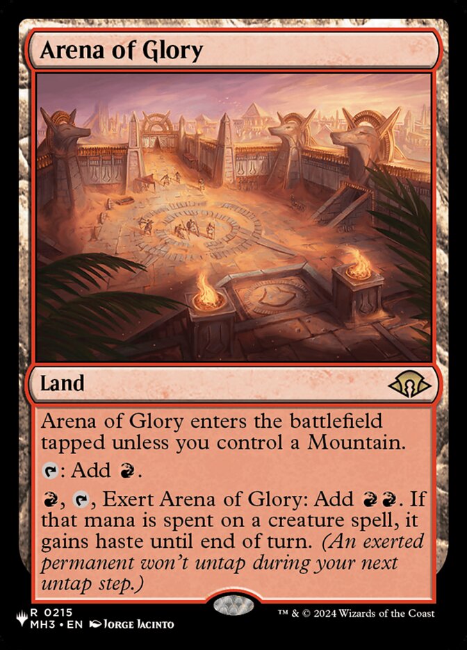 Arena of Glory, The List · mh3-215