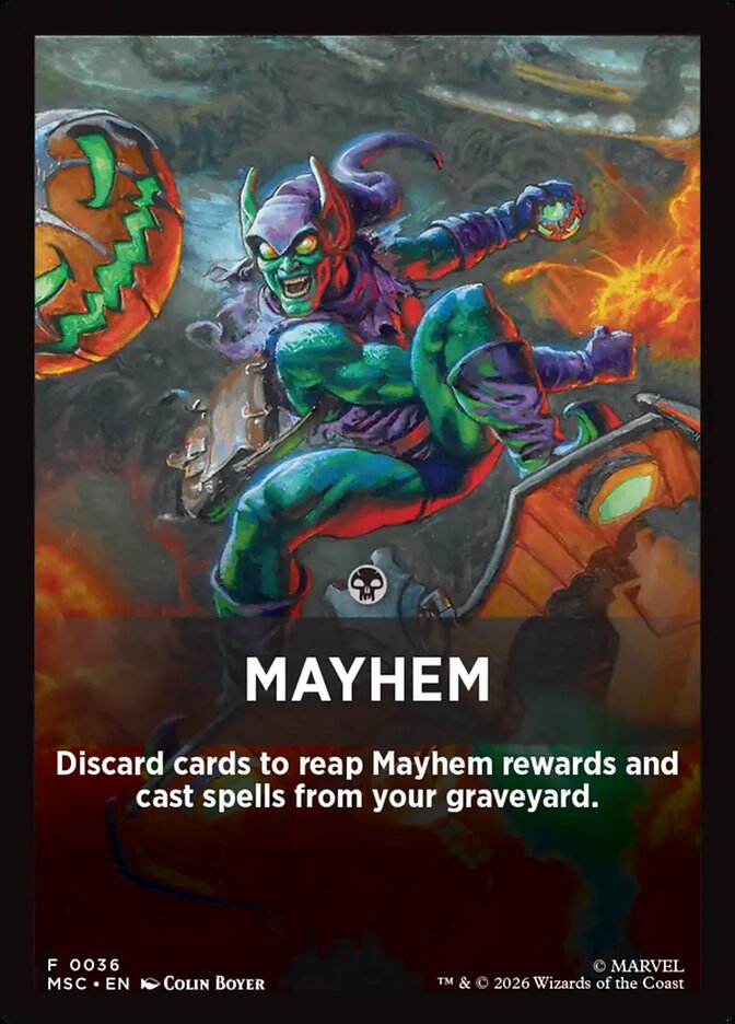 Mayhem, Marvel Super Heroes Jumpstart Front Cards · 0036