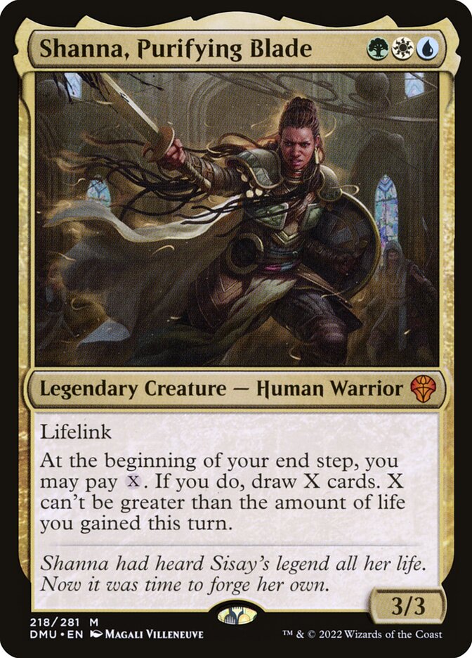 Shanna, Purifying Blade, Dominaria United · 218/281