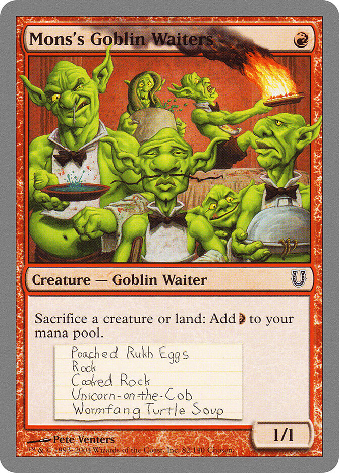 Mons's Goblin Waiters, Unhinged · 82/140