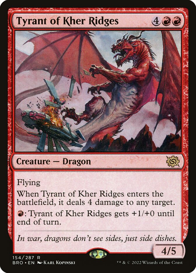 Tyrant of Kher Ridges, The Brothers' War · 154/287