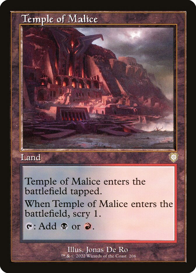 Temple of Malice, The Brothers' War Commander · 208