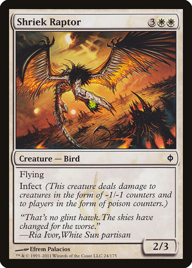 Shriek Raptor, New Phyrexia · 24/175
