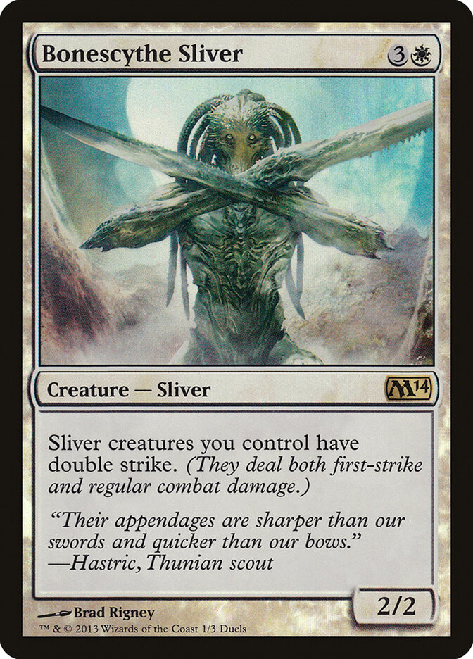 Bonescythe Sliver, Duels of the Planeswalkers 2014 Promos · 1/3