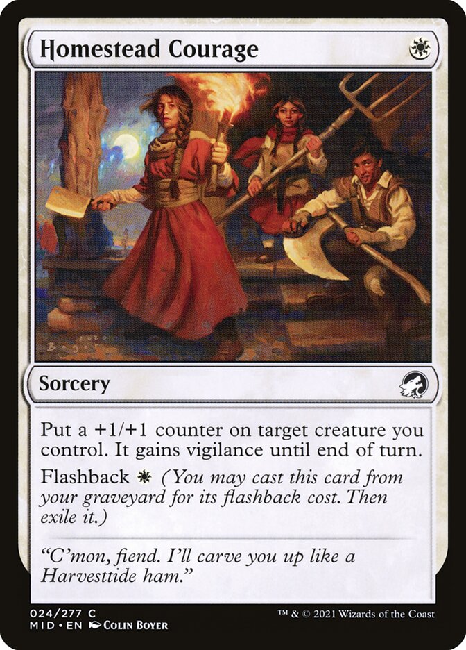 Homestead Courage, Innistrad: Midnight Hunt · 024/277