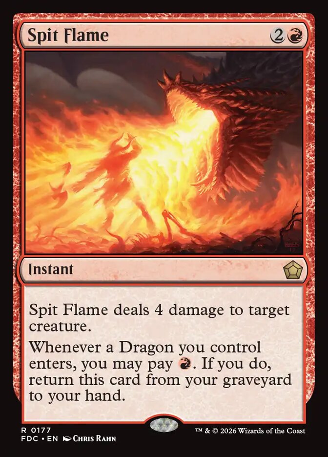 Spit Flame, Foundations Commander · 0177