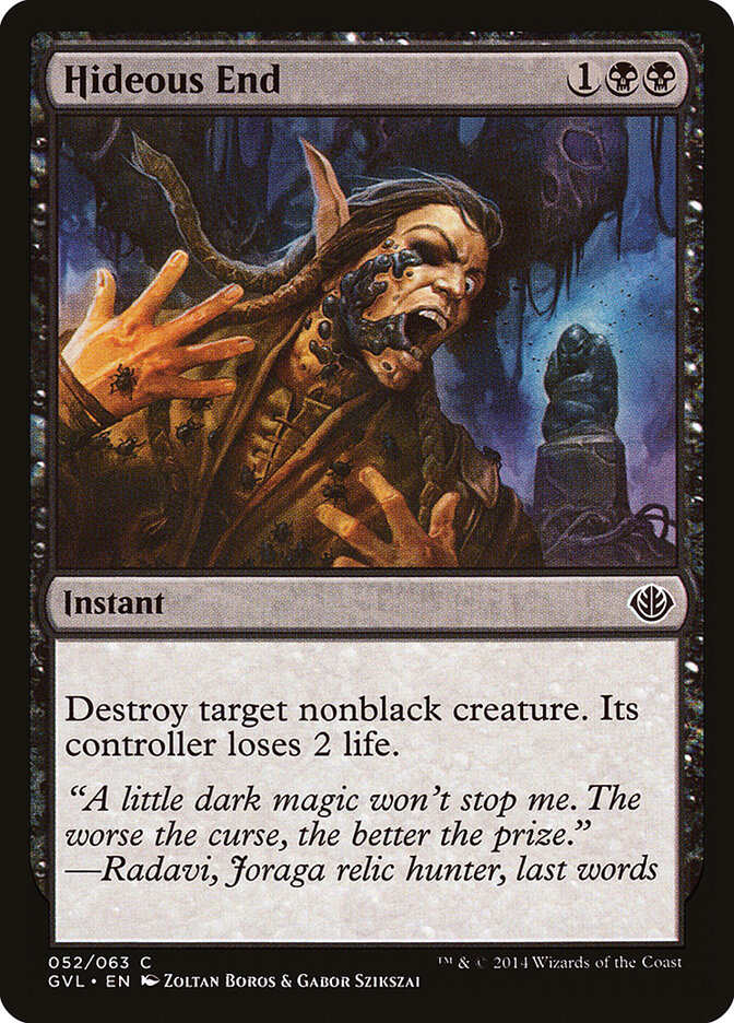 Hideous End, Duel Decks Anthology: Garruk vs. Liliana · 052/063