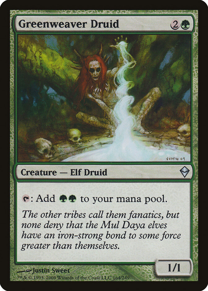 Greenweaver Druid, Zendikar · 164/249