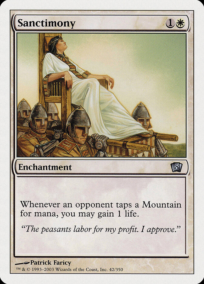 Sanctimony, Eighth Edition · 42/350