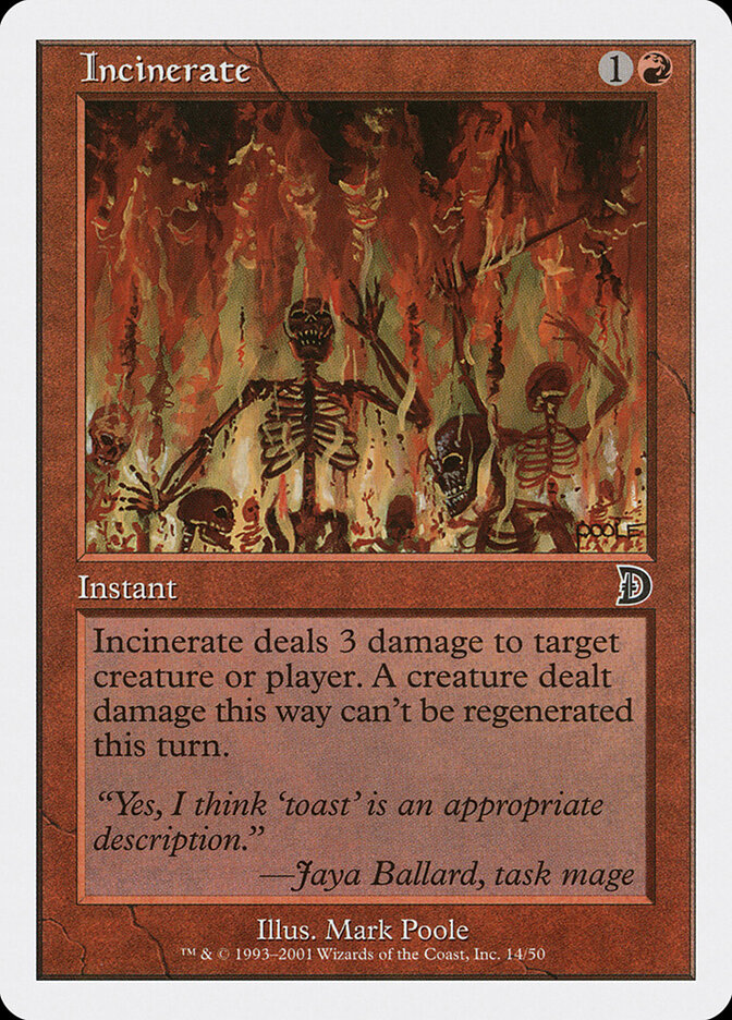 Incinerate, Deckmasters · 14/50
