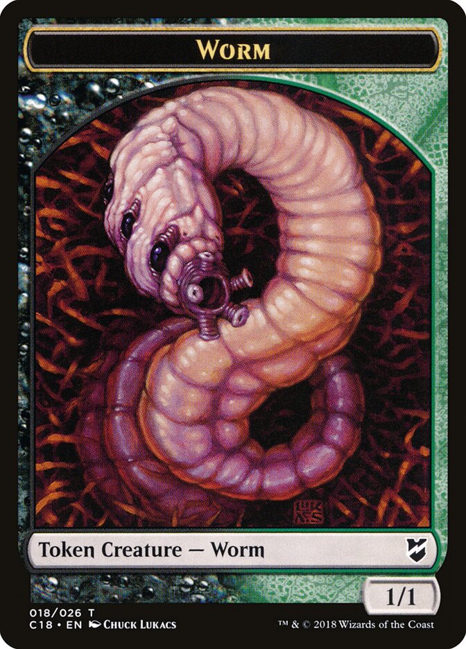 Worm, Commander 2018 Tokens · 018