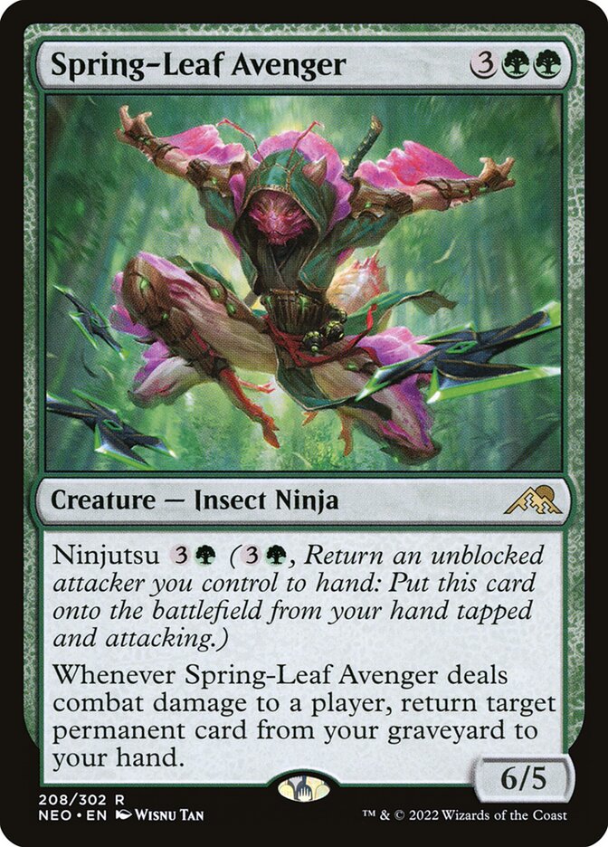 Spring-Leaf Avenger, Kamigawa: Neon Dynasty · 208/302