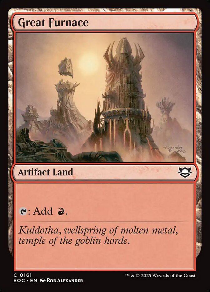 Great Furnace, Edge of Eternities Commander · 0161