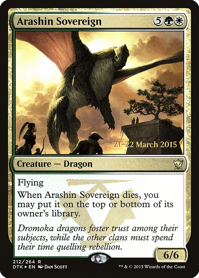 Arashin Sovereign, Dragons of Tarkir Promos · 212/264