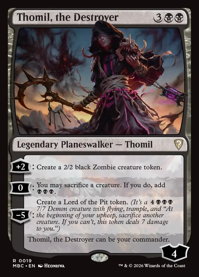 Thomil, the Destroyer, Mystery Booster Commander Edition · 0019